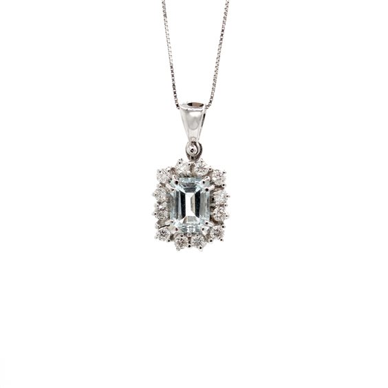Collier Gilma Gioielleria  Femme in Or Acquamarina 0.94 Ct COOR-153-286 - COOR-153-286